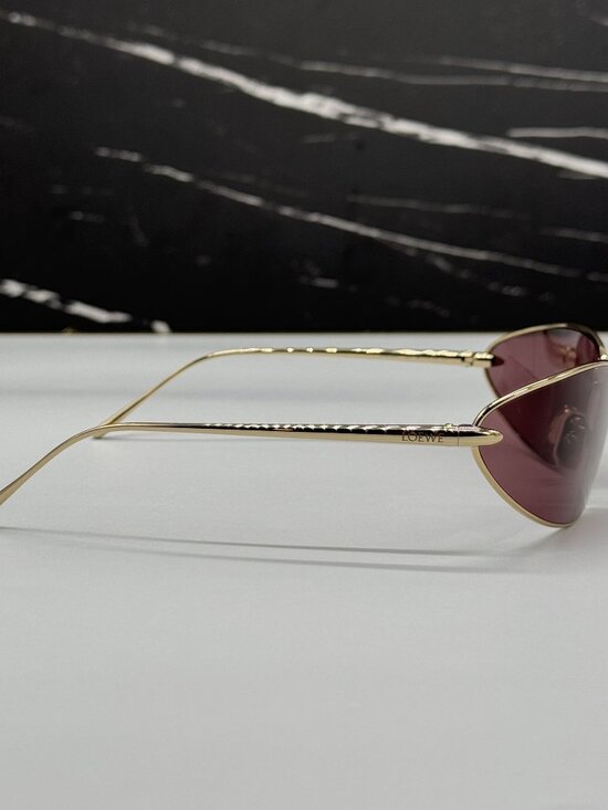 NEW LOEWE LW40164U 32U SUNGLASSES GOLD UNISEX EYEWEAR LOEWE